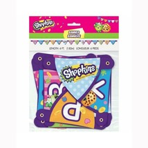 Shopkins Happy Birthday Jointed Banner 6 Foot Long Party Supplies New - £3.15 GBP