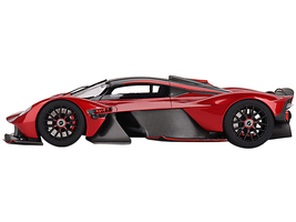 Aston Martin Valkyrie Hyper Red Metallic and Carbon 1/18 Model Car by Top Speed - $210.24