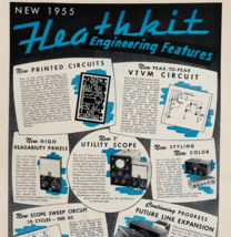 1955 Heath Company Oscilloscopes Advertisement Vintage Electronics DWP9B - $24.99