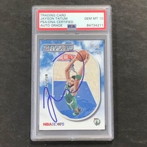 2021-22 NBA Hoops Skyview #14 Jayson Tatum Signed Card AUTO 10 PSA/DNA Slabbed R - £479.60 GBP