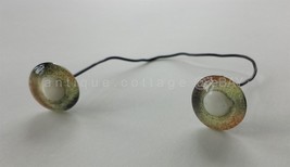 vintage antique WALLEYE FISH glass PAIR of EYES mount taxidermy spooky e... - £27.09 GBP
