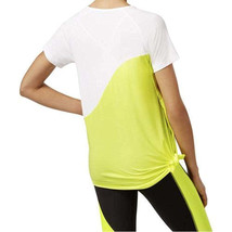 PUMA Womens Evo Side Tie Colorblock T-Shirt Size Small Color White - £27.65 GBP