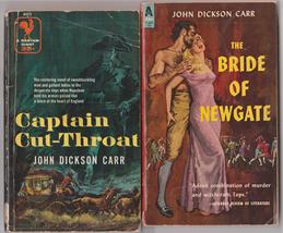 Captain Cut-Throat &amp; Bride of Newgate by John Dickson Carr vintage pbs - £11.00 GBP