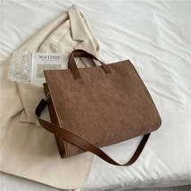 Brown bag bed vintage corduroy tote bags crossbody messenger all occasions coffee 733 thumb200