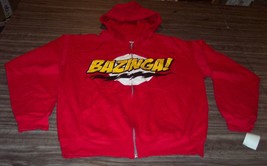 THE BIG BANG THEORY BAZINGA Sheldon HOODIE HOODED Sweatshirt MENS MEDIUM... - $49.50
