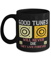 Music Mugs Good Tunes Will Never Die Black-Mug  - £12.74 GBP