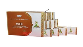 D&#39;Art Incense Sticks Musk Agarbatti Export Quality Hand Rolled 12 X15g - £16.79 GBP