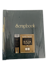 Scrapbook Photo Album Large Dark Green NEW Vintage 100 Pages Tied 12&quot;x14&quot; - £42.20 GBP