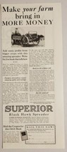 1928 Ad Superior Black Hawk Spreader American Seeding Machine Springfield,Ohio - $13.48