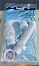 Plumb Pak Flex N&#39; Fix 1-1/2 in. Dia. x 1-1/4 in. L Polypropylene P-Trap,... - $14.80
