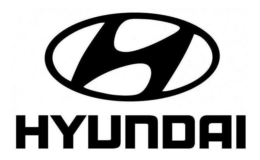 2x Hyundai Logo Vinyl Decal Sticker Different colors & size for Cars/Bike/Window