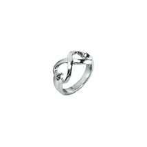 Heart Ring. Double Heart Ring. Infinity Heart Ring. Infinity Ring. Infinity Jewe - £14.38 GBP