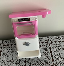 Mattel Barbie Microwave Oven Chef Playset Piece FHP57 Pink 6 In Door Opens 2016 - $10.88