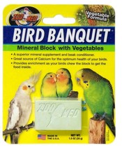 Zoo Med Bird Banquet Mineral Block with Vegetables - £5.51 GBP