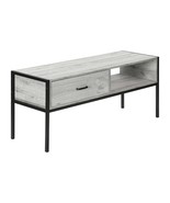 48&quot; Modern TV Stand Console | Grey &amp; Black Media Center - $217.32 CAD