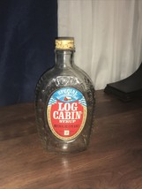 Vintage Log Cabin Brand Clear Glass Syrup Bottle-   Special Bicentennial 1776 - $10.39