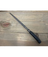 Vtg Lee’s 13” Knife Sharpening Steel Honing Rod Black Stag Antler Sterling - £16.34 GBP