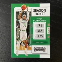 2021-22 Panini Contenders Basketball Dennis Schroder Base #54 Boston Celtics - £1.57 GBP