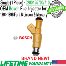BRAND NEW OEM Bosch x1 Fuel Injector for 1997, 1998 Mercury Mountaineer 5.0L V8 - £62.21 GBP