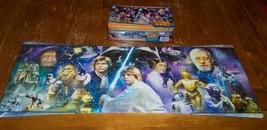 Star Wars A New Hope Empire Strikes Back Rotj Panorama 3 Puzzle Set - $14.85
