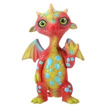 Gregory the Friendly Red Dragon Figurine Statuette Fairy Tale Fantasy My... - $16.81