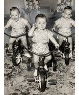 7x9&quot; Photo Triplets &amp; Tricycles AMC THREE-WHEELERS 1957 Press Photograph... - $18.04 CAD