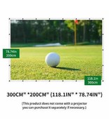 118in X 78in Caiton Golf Ball Simulator Impact Display Projection Screen... - £139.19 GBP