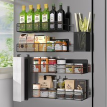 Magnetic Spice Rack For Refrigerator, 6 Pack Metal Magnetic, Utensils Ho... - $44.98
