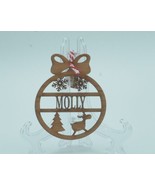 Personalised Christmas Tree Decorations Ornament Traditional Look with N... - $11.40