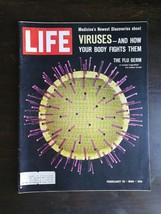 Life Magazine February 18, 1966 - Viruses The Flu Germ - Iran - Sophie Tucker C2 - £5.30 GBP