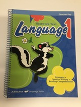 A Beka Language 1 Seatwork Text Teacher Key Grammar Creative Writing Rea... - $3.75