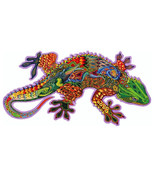 Gecko Shaped 499 Pieces Wooden Jigsaw Puzzle 23.6 x 16.9&quot; - $2,637.92 MXN