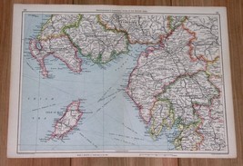 1943 Original Wwii Vintage Map Wigtown Kirkcudbright Cumberland Westmorland Man - $23.26