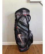 Rare Nike Golf Golfing Club Bag 14 Way Slot Cart Caddy Plaid RN 56323 CA... - $233.63