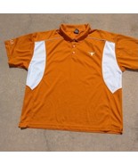 Starter Texas Longhorns Polo Shirt Orange White Short Sleeve Men 2XL - $22.10 CAD