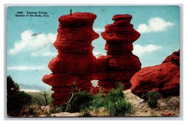 Siamese Twins Garden of the Gods Colorado Springs CO UNP DB Postcard P22 - £2.33 GBP