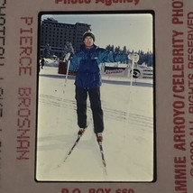 1993 Pierce Brosnan at Chateau Lake Louise Ski Color Photo Transparency Slide - £7.58 GBP