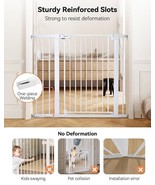 COMOMY 36&quot; Extra Tall Baby Gate for Stairs Doorways, Fits Openings 29.5&quot;... - £59.61 GBP