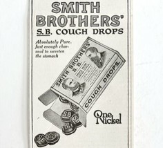 Smith Brothers Medicated Cough Drops 1916 Advertisement Medical Candy DW... - $19.99