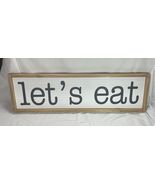 Hobby Lobby Rustic Let’s Eat Wall Decor Sign 28x8.5 - $9.85