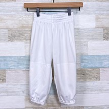 Adidas Climalite Baseball Pants White Elastic Waist Youth Unisex Boys XS - £13.73 GBP