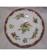 1921 Paragon Hand Painted Exotic Bird &amp; Flowers Saucer--Black Star 5 1/2&quot; - £9.89 GBP