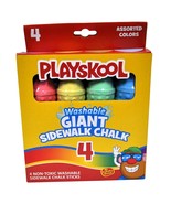 Playskool Washable Giant Sidewalk Chalk 4 Count - £7.04 GBP