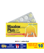 Maalox Plus Simeticone Tab 40&#39;S Alivio del viento gástrico y estomacal... - $423.43 MXN