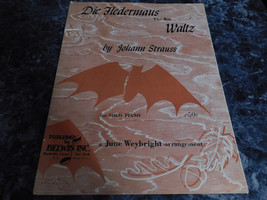 Die Hedermaus the Bat Waltz Solo Piano by Johann Strauss - £2.36 GBP