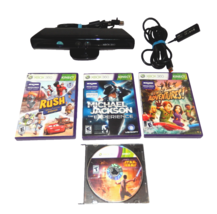 Xbox 360 Kinect Sensor Bar With Cable Extension &amp; 4 Kinect Video Games - $29.90