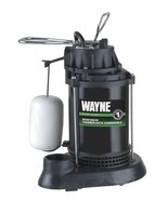 WAYNE SPF33 Thermoplastic Submersible Sump Pump With Vertical Float Switch - $151.15