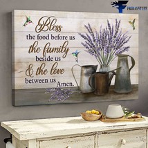 Hummingbird Lavender Bless The Food Before Us The Family Beside Us And T... - £12.78 GBP
