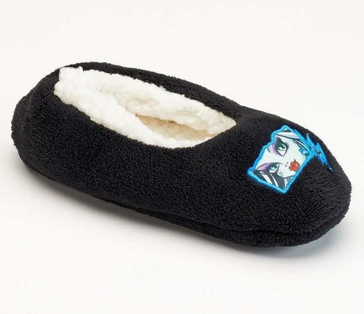Monster High Girls Fuzzy Babba Sherpa Slipper Socks Frankie S M Shoe 8 -... - $6.88