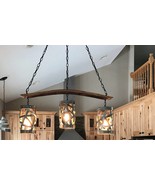 Wine Barrel Ring Chandelier - Rytas - Made from retired California wine ... - £612.57 GBP